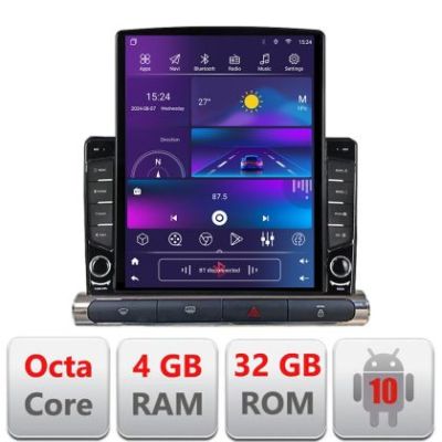 Navigatie Citroen C3 2017-2024 ecran color de fabrica dedicata Ouad core 4+32 ecran vertical 9.7" DSP 360 FHD AHD Android radio gps internet  Kit-+EDT-E709