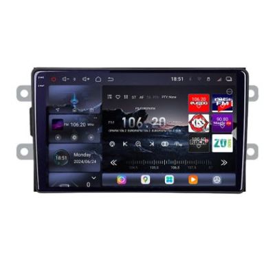 Navigatie Dacia dupa 2012 Edotec Kit-Dacia 8 core QLED 2K 16+512GB 360 Android Waze USB Navigatie Internet Youtube Radio