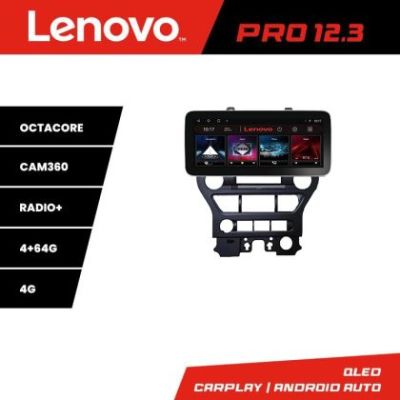 Navigatie Ford Mustang 2015-2020 K-MUSTANG Lenovo PRO 4+64 12.3 inch qled android 4G DSP gps internet