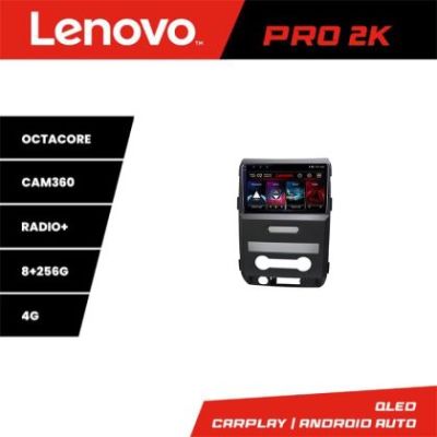 Navigatie Ford F150 2008-2014 Lenovo 8 core QLED 2K 8+256 360 Android Waze USB Navigatie Internet Youtube Radio