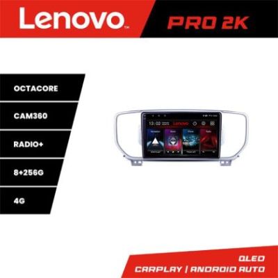 Navigatie Kia Sportage 2016-2018 Lenovo Kit-567 8 core QLED 2K 8+256 360 Android Waze USB Navigatie Internet Youtube Radio
