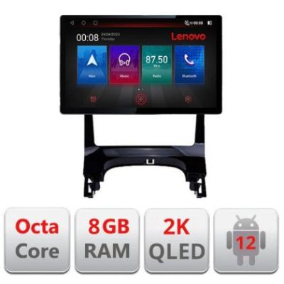 Navigatie Peugeot 3008 N-323 ecran 13" 2K 8+128 Android Waze USB Navigatie 4G 360 Toslink Youtube Rad