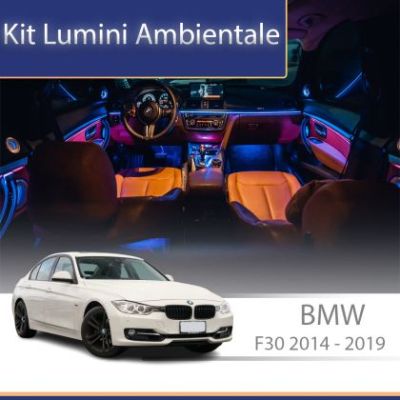 Lumini Ambientale NIGHTVIBE  BMW Seria 3 (F30) 2014-2019 dedicat set complet cu trimuri control telefon sau sistem original