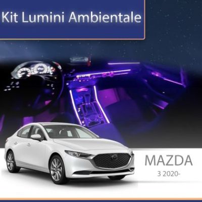 Lumini Ambientale NIGHTVIBE Mazda 3 2020-2023 set complet control telefon sau sistem original