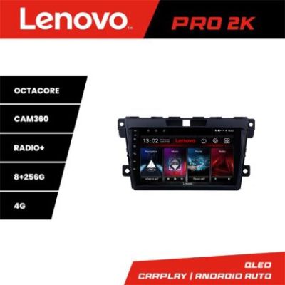 Navigatie Mazda CX-7 2009 Lenovo Kit-097 8 core QLED 2K 8+256 360 Android Waze USB Navigatie Internet Youtube Radio