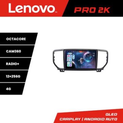 Navigatie Kia Sportage facelift 2019 - Lenovo Kit-sportage-19 8 core QLED 2K 12+256 360 Android Waze USB Navigatie Internet Youtube Radio