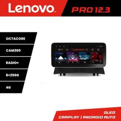 Navigatie Renault Megane 2 K-098 Lenovo PRO 8+256 12.3 inch qled android 4G DSP gps internet  8Core