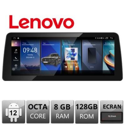 Navigatie BMW Seria 5 F10 NBT 2014-2016 Lenovo Brillante ecran de 12.3" 4G 8+128 1920x720 LED 360 Android GPS