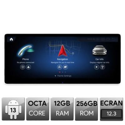 Navigatie Mercedes GLK X204 2012-2014 NTG4.5, Android, Octa Core, 12+256, 12.3", Qled 2K 2400x900, Qualcomm 680