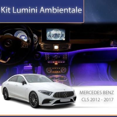 Lumini Ambientale NIGHTVIBE Mercedes Benz W218 2012 - 2017 trimuri usi control telefon sau sistem original