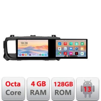 Navigatie Citroen Jumpy Toyota ace Peugeot Traveller Kit-jumpy16 Edotec 2 ecrane  8 core 4+128 21.6 inch Incell android Wifi 5Ghz gps internet v1