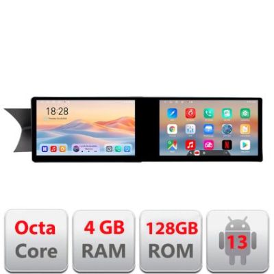 Navigatie Mercedes GLK 2011-2014 NTG4.5 Edotec 2 ecrane  8 core 4+128 21.6 inch Incell android Wifi 5Ghz gps internet  Kit-w204-N45